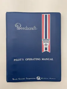 Vintage Original Beechcraft Sierra B24R Pilot Operating Handbook Manual 1973